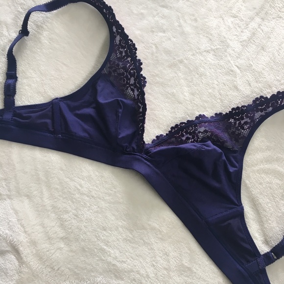 NWOT Purple Lace Bra size 32 - Picture 3 of 4